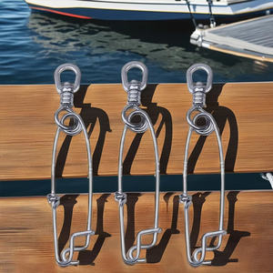 TOPIND, émerillon à ressort robuste en acier inoxydable de haute qualité, personnalisable, pour la pêche, fabriqué en Chine - Product Image 4