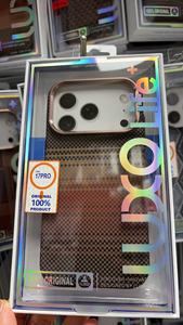 Sợi Carbon Luxo Điện Thoại Trường Hợp Từ PC Điện Thoại Bìa Với Kim Loại Máy Ảnh Khung Hỗ Trợ Sạc Không Dây Cho Iphones 17 Pro <span class=keywords><strong>Max</strong></span> - Product Image 5