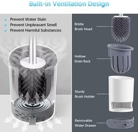 Ensemble brosse WC personnalisé pour la maison à prix abordable, brosse de nettoyage en profondeur avec support