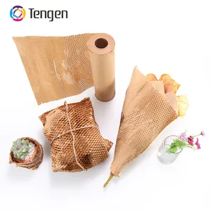 Factory Price Wholesale 3m Honeycomb Protection Wrap Shockproof Honeycomb Paper Net Wrapping Paper