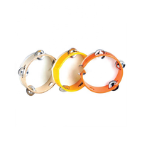 Professional Mini 5cm Tambourine and Panderos Musical Rattle Custom Logo for Babies and Musicians