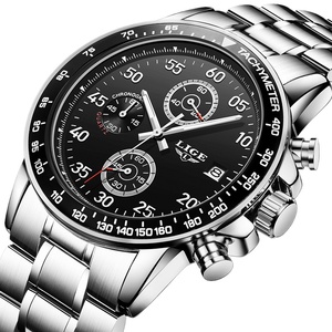 Nuevo Reloj Deportivo de Cuarzo Oem Odm 2026 para Hombre, Correa de Acero Inoxidable, Cristal Resistente al Agua 3BAR, Cronógrafo de 42 mm, Diseño Simple - Product Image 1