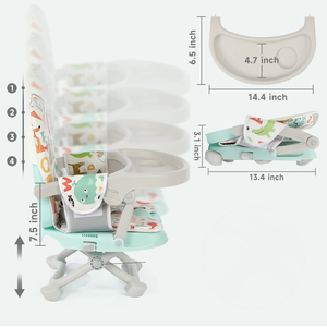 Hot Selling Adjustable Foldable Baby Booster <b>Chair</b> for <b>Dining</b> with Safe Use and Portable Design Ideal for Home and Restaurants - Product Image 4