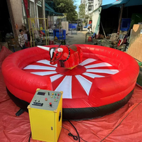 Machine de rodéo mécanique commerciale pour adultes avec commandes, machine gonflable de rodéo pour la vente