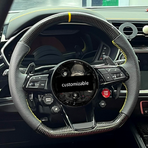 Volante Deportivo Multifunción de Fibra de Carbono Hecho a Mano para <span class=keywords><strong>Audi</strong></span> A3 A4 A5 S5 A6 A7 S7 RS7 A8 Q3 Q5 Q7 TT R8, Personalizado - Product Image 1