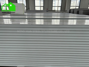 Paneles Sándwich <span class=keywords><strong>EPS</strong></span> Prefabricados de Diseño Moderno, Tablero Aislante Ignífugo de <span class=keywords><strong>Alta</strong></span> <span class=keywords><strong>Densidad</strong></span> para la Construcción de Viviendas, Hecho de Acero - Product Image 3