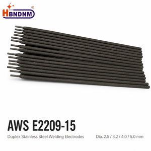 Électrode de soudage en acier inoxydable duplex AWS E2209-15 S2215 ES2209-15 22 9 3 N L <span class=keywords><strong>PREN</strong></span> 35 Basique Faible Teneur en Hydrogène DC Vente Directe Usine - Product Image 1