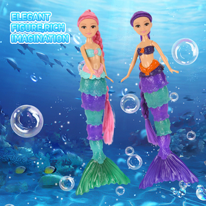 Nouvelle poupée sirène <span class=keywords><strong>de</strong></span> 13 pouces pour filles, <span class=keywords><strong>cheveux</strong></span> changeants <span class=keywords><strong>de</strong></span> <span class=keywords><strong>couleur</strong></span>, poupée princesse sirène fantastique - Product Image 3