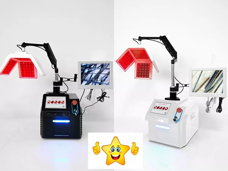 LLLT Laser Anti-Hair Loss Treatment Equipment 650Nm Scalp Massage Led Laser Device For Hair Growth With Hair Follicle Detection