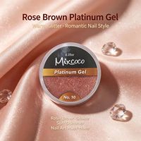 Gel per Unghie Mixcoco Platinum Effetto Specchio Metallizzato UV LED per Decorazione Apex, Manicure Professionale e Fai-da-Te