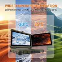 Portátil Industrial Resistente de 15.6 Pulgadas con Pantalla Dual, I9, Puertos Ethernet Duales, Puertos Seriales, Resistente al Agua IP65 y a Impactos