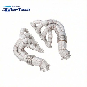 Collecteur d'échappement en acier inoxydable SS304 avec bouclier thermique pour Ferrari F430 4.3L V8 2005-2009 - Product Image 1