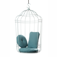 Nouveau style extérieur oeuf chaise en aluminium cage balançoire jardin patio simple chaises suspendues patio balançoires