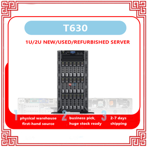 Serveur silencieux T630 Tower CPU 2.0-3.2 GHz, stockage 2 To, virtualisation de base de données, calcul 4 GPU, hôte d'apprentissage profond, 32 Go de RAM - Product Image 1
