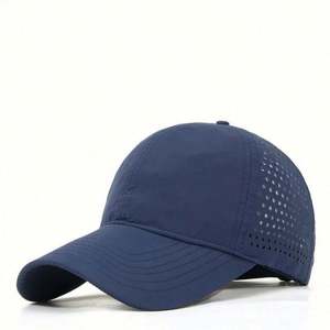 Gorra de Béisbol Deportiva Formal Ecológica de Secado Rápido de 6 Paneles con Orificios Cortados con Láser, Impresión Serigráfica y Lona Impermeable al por Mayor - Product Image 4