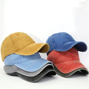 6 Panel Wash Dad Hat Unstructured Dad Caps Unisex Blank Solid Custom 100% Cotton Free OEM Adults Plain Image ACE Metal Buckle