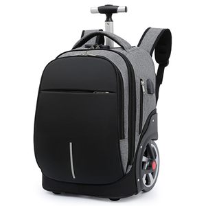 Mochila con Ruedas RTS para Pedidos Mixtos al por Mayor, Puerto USB, Compartimento Acolchado para Portátil de Calidad, Correas de Hombro Ocultas Impermeables - Product Image 1