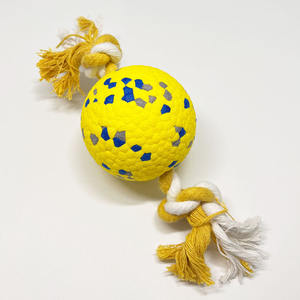 Palla per Cani Ecologica Elastica Resistente ai Morsi Pulisce i Denti con Corda Giocattolo Interattivo per Addestramento Cani di Taglia Grande - Product Image 2