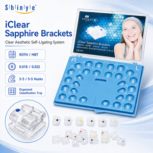 <span class=keywords><strong>Brackets</strong></span> de Cerámica Autoligables Shinye Roth MBT, <span class=keywords><strong>Brackets</strong></span> Dentales Autoligables de Cerámica 022 - Product Image 1