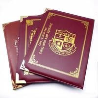 Carpeta Porta Diplomas A4 de Cuero PU en Diferentes Colores