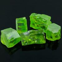 Pierres précieuses brutes Zircone cubique vert pomme Pierre brute non taillée