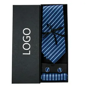 Gift Box Necktie Set For Suit & Tuxedo Cravatte Paper Box With Drawers