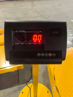 Plateau tournant électrique automatique avec balance intégrée, machine d'emballage de palettes robuste pour l'industrie alimentaire, capacité de 1000 kg
