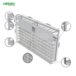 Certified Customized Industrial Look Store Racks Cost-Effective Modern Durable Wire <b>Basket</b> Shelving - Product Image 6