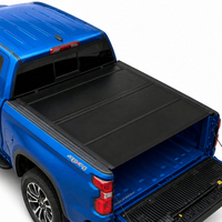 Couverture de benne rigide pliable en quatre parties, étanche, en alliage, profil bas, pour Ford F-150 2014-2018 et Chevrolet Silverado 6'6" – Accessoires pour camionnettes