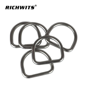 304 Stainless Steel D-Rings Various Semi-Circular Metal Bag Accessories with Webbing Buckles <b>Marine</b> <b>Hardware</b> - Product Image 2