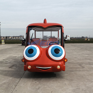 Voiture électrique de tourisme à quatre roues, style rétro, capacité 14 personnes, structure en acier Q235B, vente directe usine - Product Image 1
