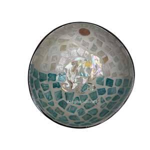 Vente en gros Bol en noix de coco coloré écologique avec incrustation de vadrouille Bol à smoothie Vaisselle accrocheuse pour les restaurants du Vietnam - Product Image 5