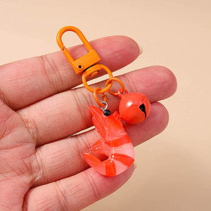 Chaveiro de Camarão Criativo em Resina para Mulheres, Homens e Crianças, Acessório de Moda Fofo para Bolsa, Chave de Carro, Estojo de Airpods e Joias - Product Image 4