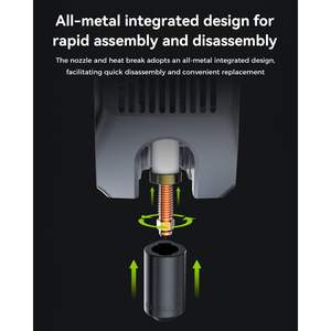 Boquilla de Intercambio Rápido Creality Oficial K2 Plus de 0.4 mm, Aleación de Cobre y Acero Endurecido, 2 Piezas, Accesorio para Impresoras 3D - Product Image 4