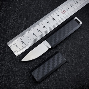 Cuchillo de Bolsillo Plegable Portátil para Supervivencia en la Jungla, para Acampar al Aire Libre, con Funda Negra, Hoja de Acero Inoxidable Reforzada con Fibra de Vidrio, DIY OEM - Product Image 2