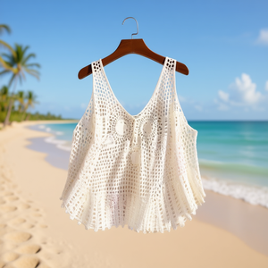 Buonic Copricostume da Spiaggia Estivo da Donna 45*60CM Colori Misti Top Casual - Product Image 2