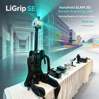 LiGrip SE, SLAM Genggam, Sensor 3D, Pemindai Lidar, Peralatan Survei untuk Dalam & Luar Ruangan, Topografi, Survei Konstruksi