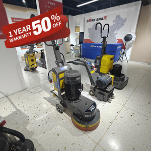 Đi bộ phía sau máy mài sàn bê tông điện và máy đánh bóng với Máy hút bụi, máy mài bề mặt không bụi - Product Image 4