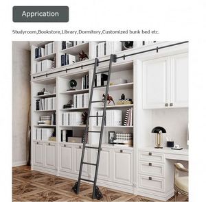 WEKIS Hot-Selling Modern Steel Sliding <b>Ladder</b> Hardware Kits for Supermarket and Home Use 20KGS Load Capacity 1 Year Warranty - Product Image 6