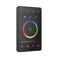 Panel Inteligente DMX Inalámbrico Bluetooth LTECH, Programable, Táctil, Americano, 4 Zonas, RGB/RGBW