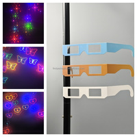 Lunettes de diffraction étoile de David, lunettes de diffraction papier étoile, lunettes de diffraction papier cœur, lunettes de diffraction papier avec croix