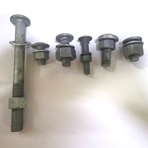 Galvanizado por inmersión en caliente cuello cuadrado pernos de <span class=keywords><strong>cabeza</strong></span> de hongo carretera barandilla perno y tuerca - Product Image 1