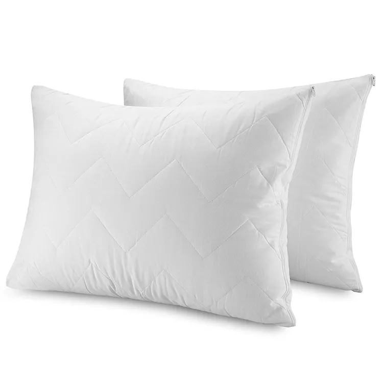 Zippered Quilted Style memory foam pillows memory foam pillows cotton cover pillow