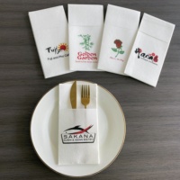 Heißer Verkauf Airlaid-Servietten, Personalisierte Servietten mit Logo, Dinner-Servietten aus Tissue-Papier
