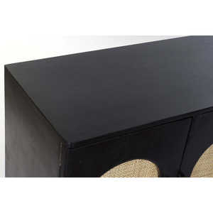 Buffet Mango in Rattan 150x40x65 Nero - Product Image 6