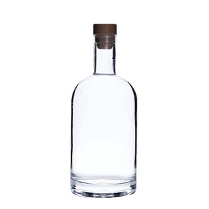 Botol Kaca Bulat Kosong 200ml 375ML 500ML <span class=keywords><strong>750ML</strong></span> 1000ml untuk Minuman Keras, Anggur, Gin, Wiski, Vodka, Tequila dengan Tutup Gabus - Product Image 3