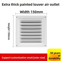 Panneaux de ventilation carrés blancs pour boîtier électrique, grilles respirantes à écailles de poisson pour extérieur de yacht, résistants à la pluie