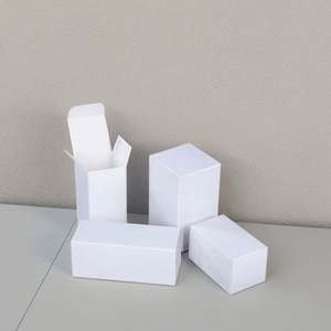 Customized High-End <b>White</b> 350g Coated Paperboard Packaging <b>Boxes</b> for Daily Necessities Skin Care Products Slotted Design - Product Image 4