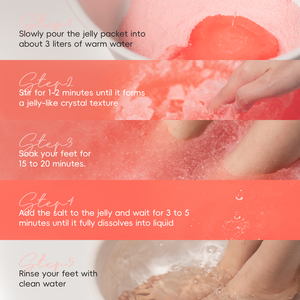 Laikou Japon Sakura Gelée Exfoliante pour les Pieds au Sel, Kit Pédicure Spa 50g+50g, Soin Doux Exfoliant pour la Peau - Product Image 6