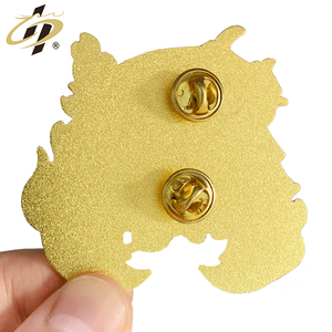 Broches de esmalte duro con logotipo de metal, pin de etiqueta de Anime de dibujos animados, con tarjeta de respaldo, chapado en oro, brillante - Product Image 3